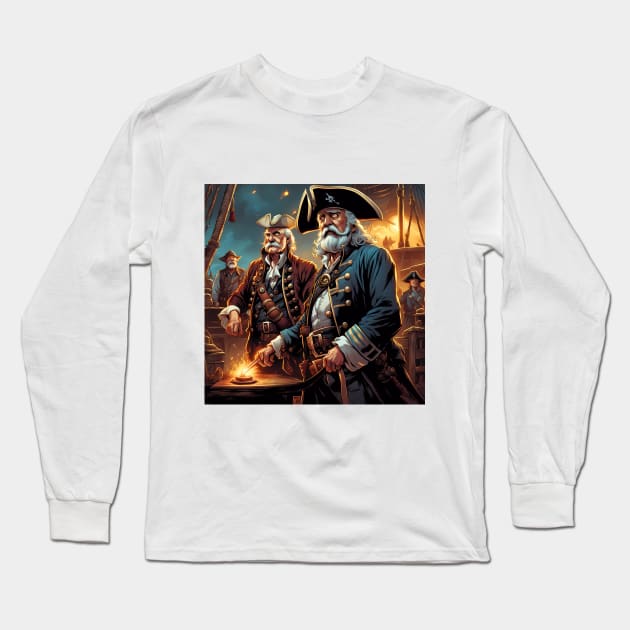 Pensioners as Pirates Long Sleeve T-Shirt by Colin-Bentham